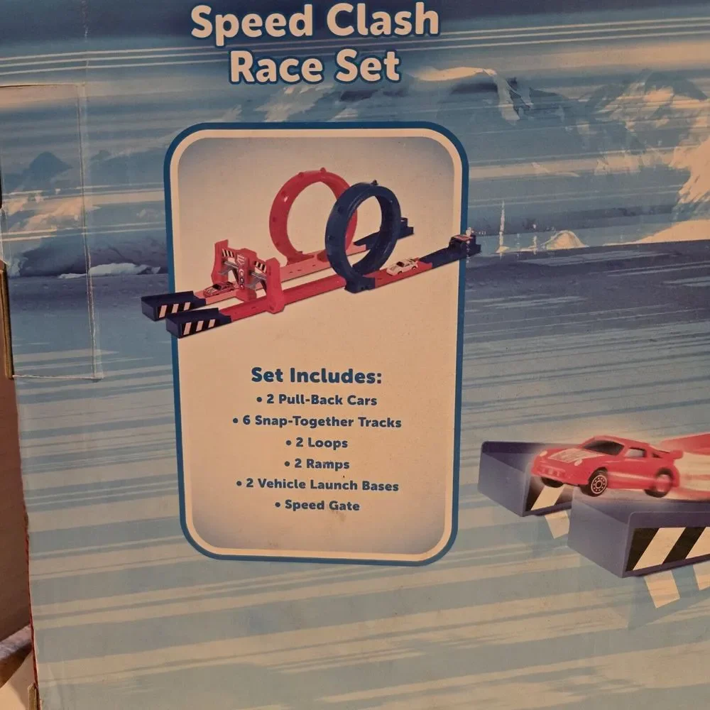 Kid Connection Speed Clash Race Set 19 Pieces‎ 2015 Pull-back Cars Included Nos